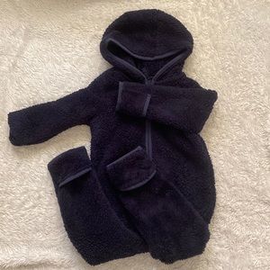 Primary fleece bodysuit for winter.